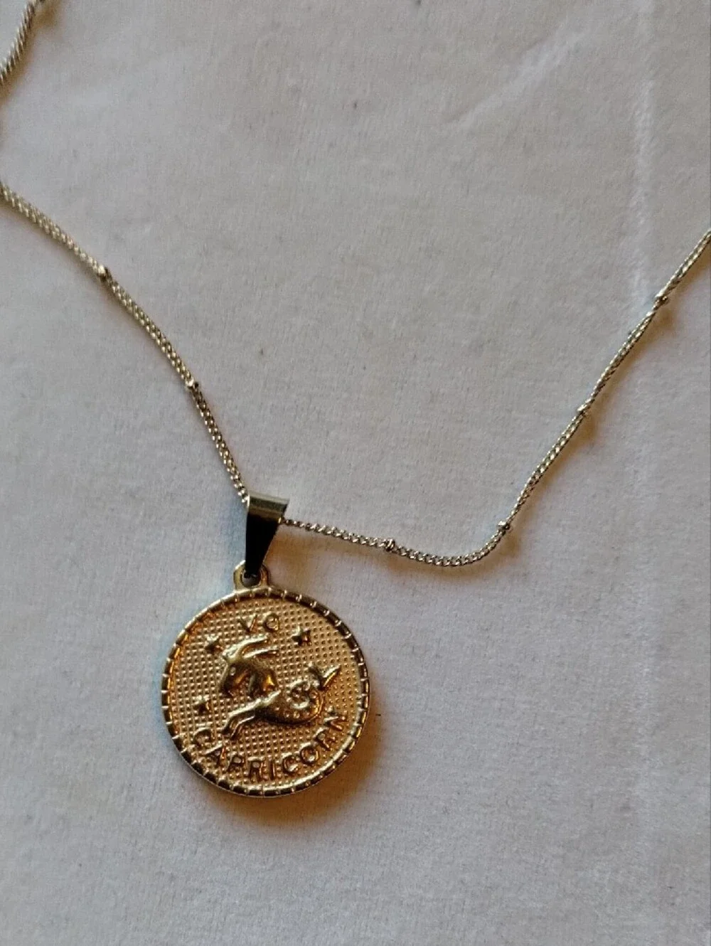 Gold Capricorn Pendant Necklace - Picture 9 of 16